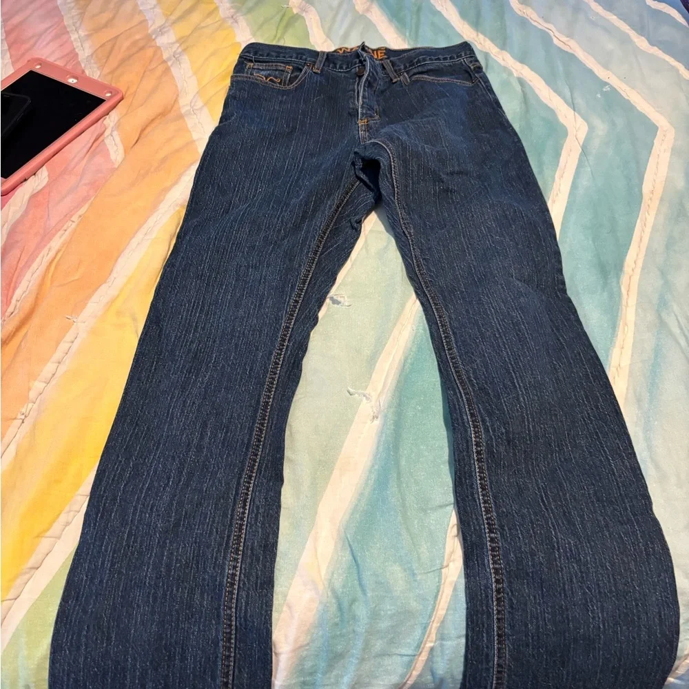 Kimes Ranch Men's Deep Blue Slim Jeans - Picture 2 of 15